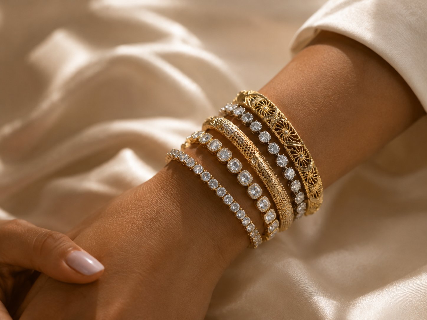 Style with Martina bracelets, worn
