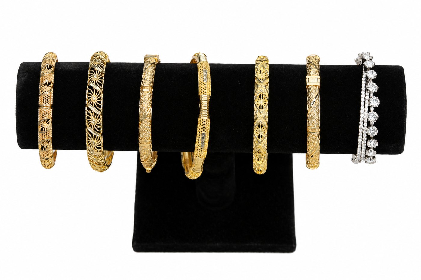 Gold Pattern Bangles — Assorted Styles