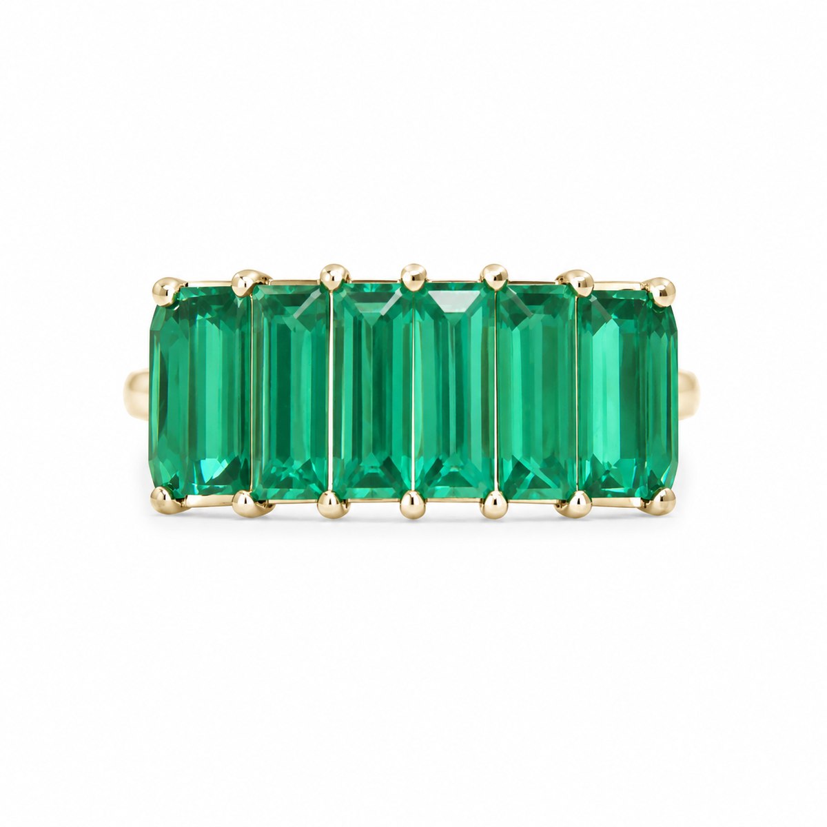 Emerald Five-Stone Ring