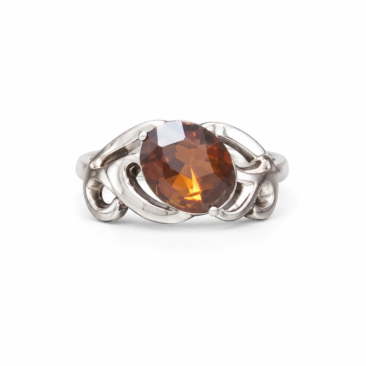 Smoky Quartz Statement Ring
