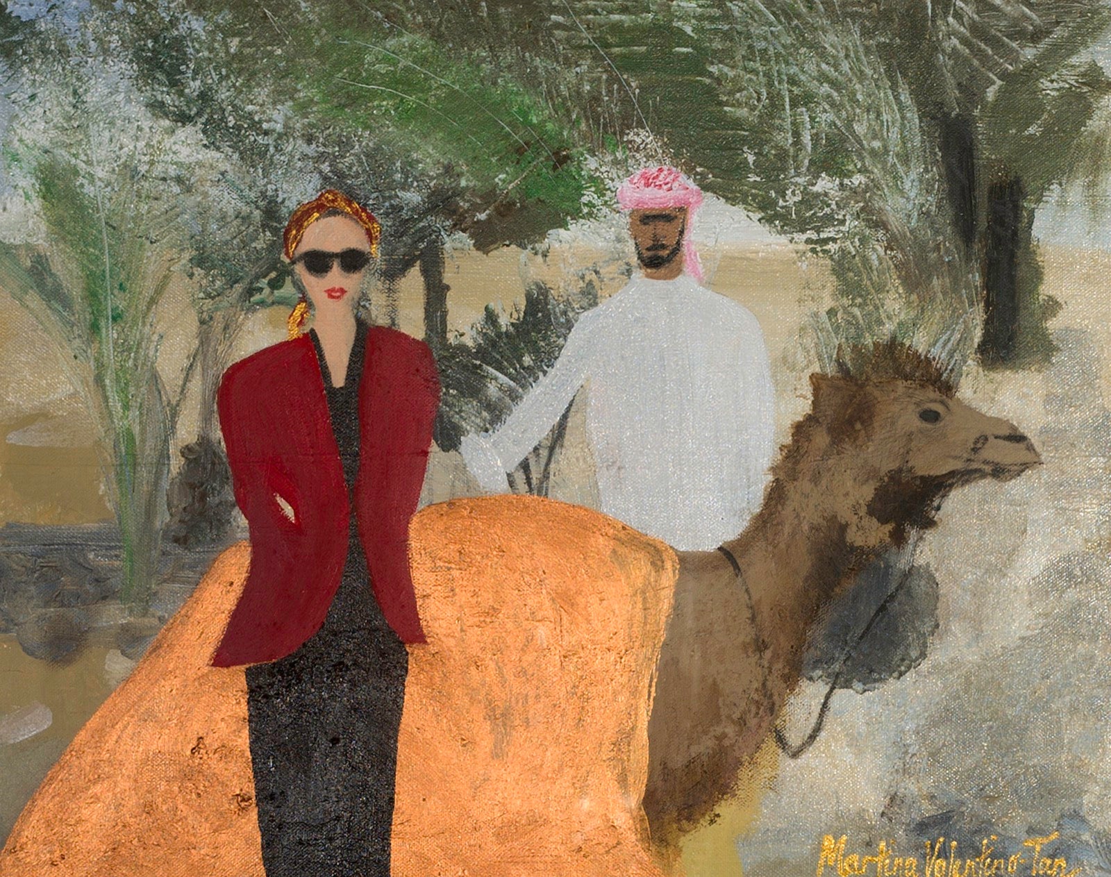 Oasis Crossing — original painting by Martina