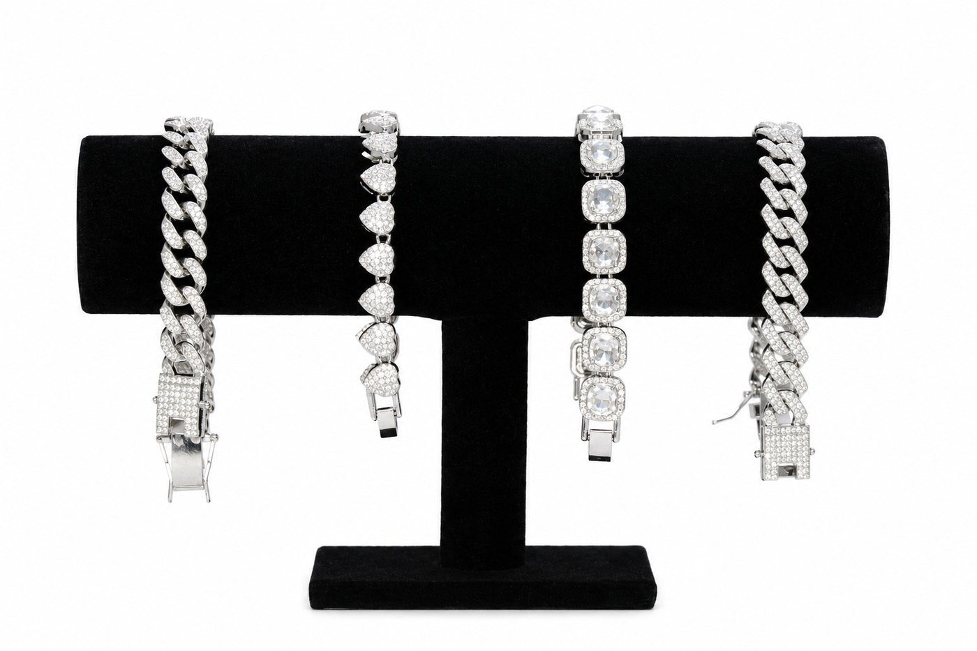 Wrap Diamond Tennis Bracelet — Silver